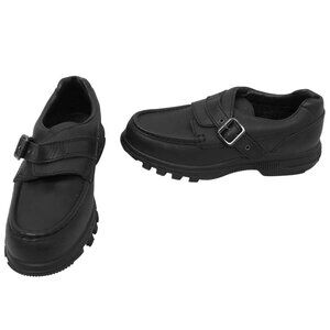 NEW Vintage Polo Ralph Lauren Shoes (Boots)!  7  Black  Leather  Buckle